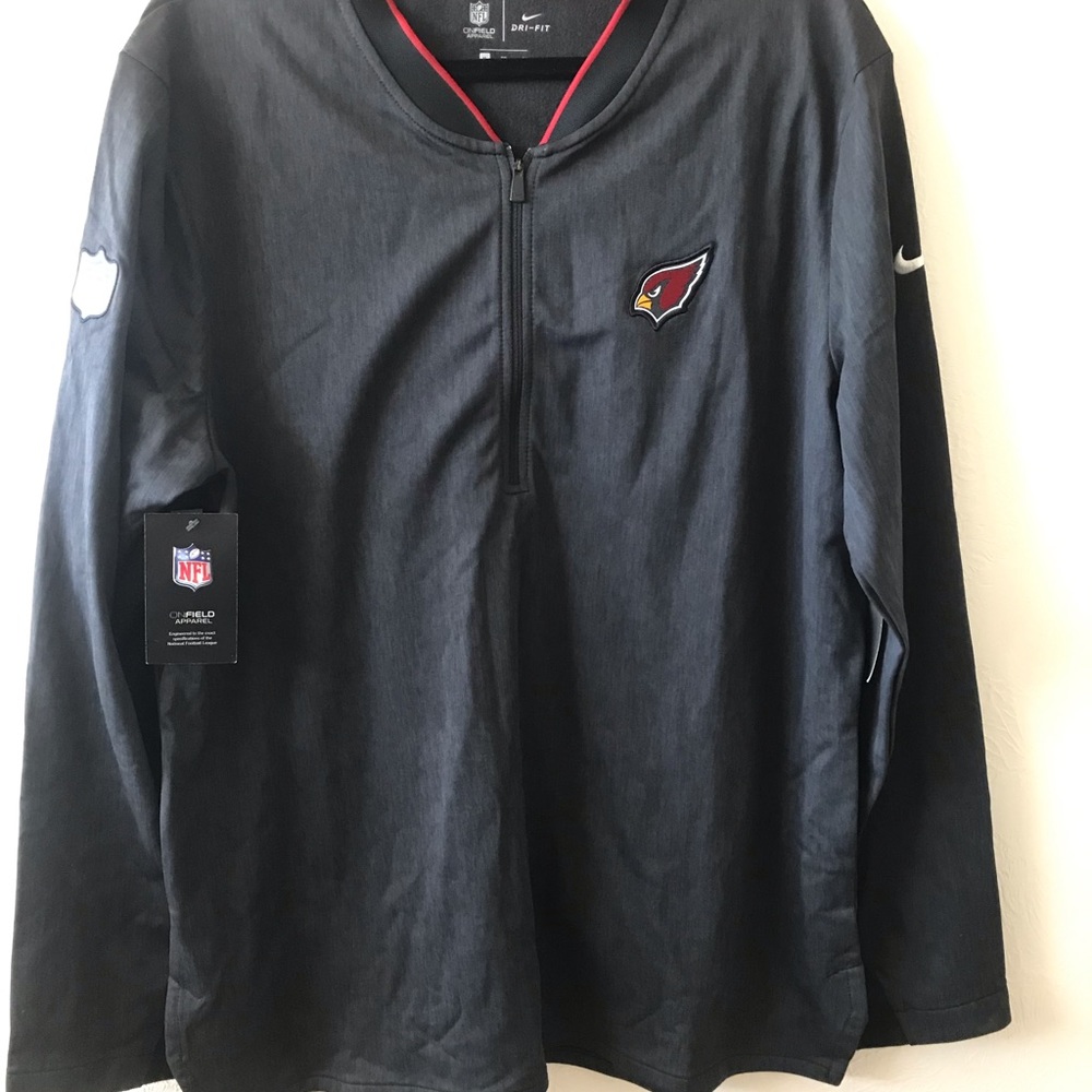 NFL Arizona Cardinals Standard Fit Long Sleeve Half Zip Jacket